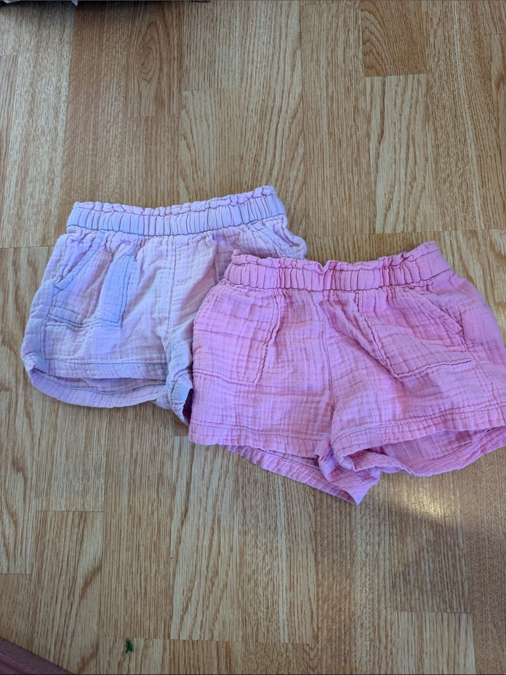GAP Baby Pink & Lavender Gauze Toddler Shorts